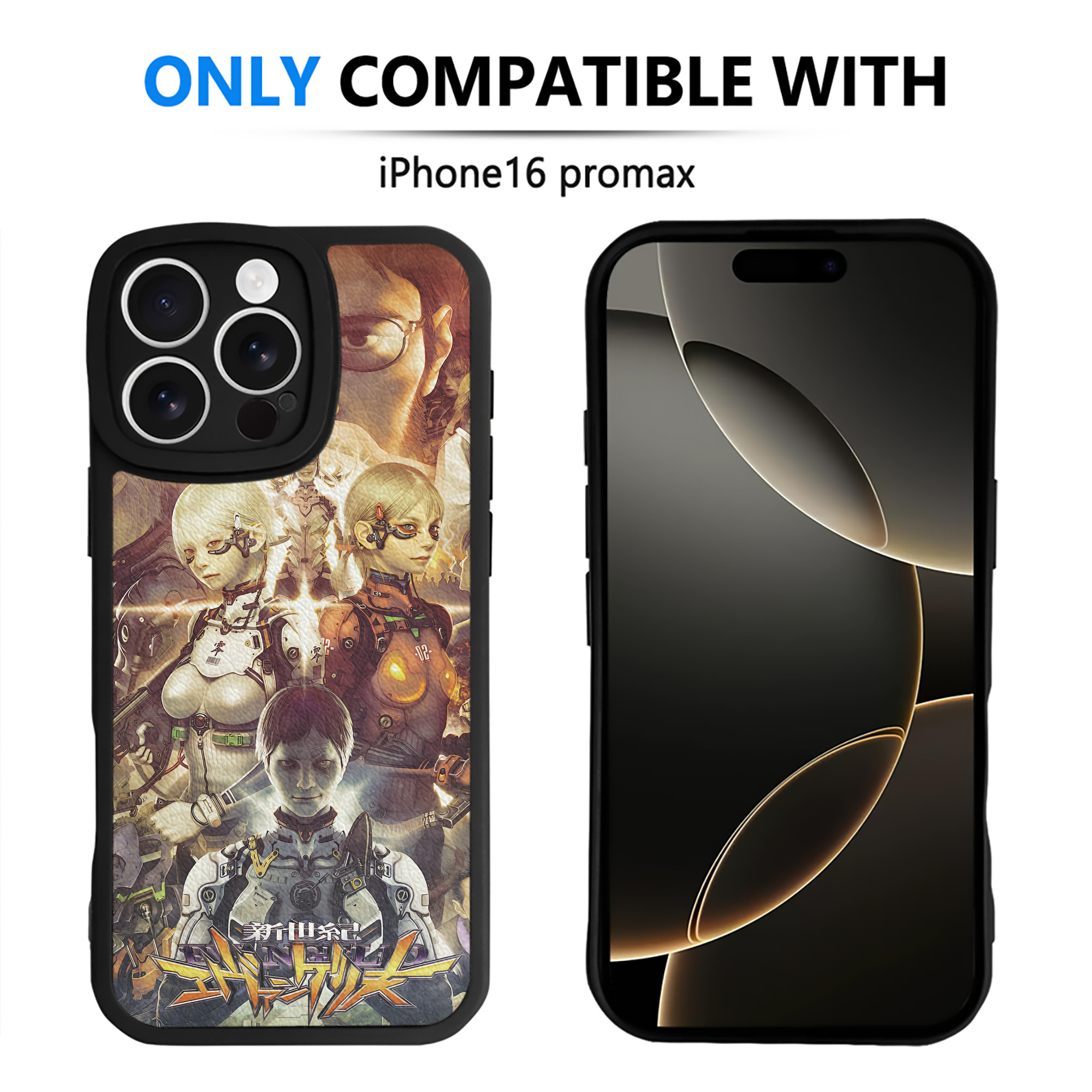（画像用） EVA 新世紀エヴァンゲリオン 【iPhone 16シリーズ対応】シリコンスマホケース（レザー調） 材質：シリコン